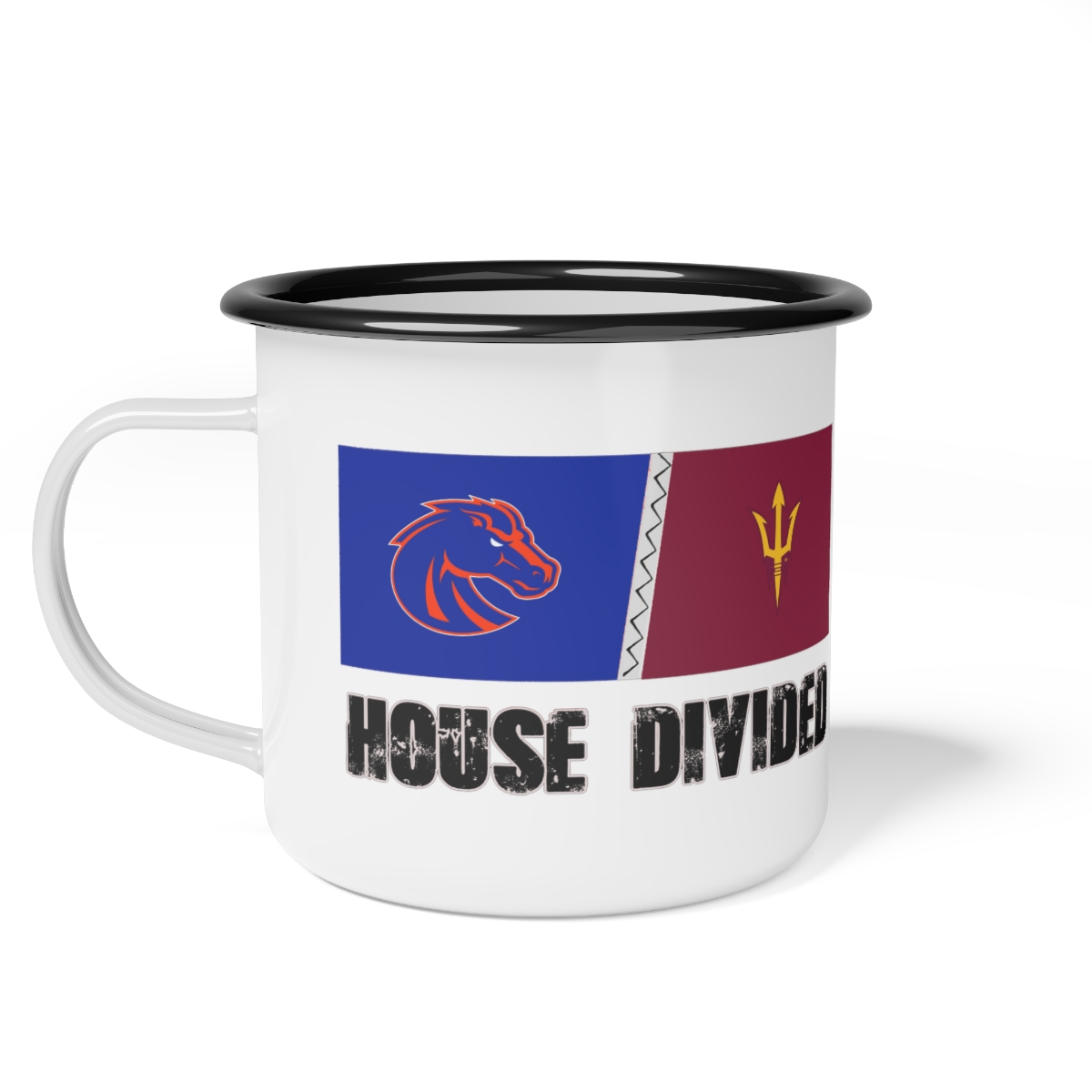 House Divided Custom Enamel Camp Mug