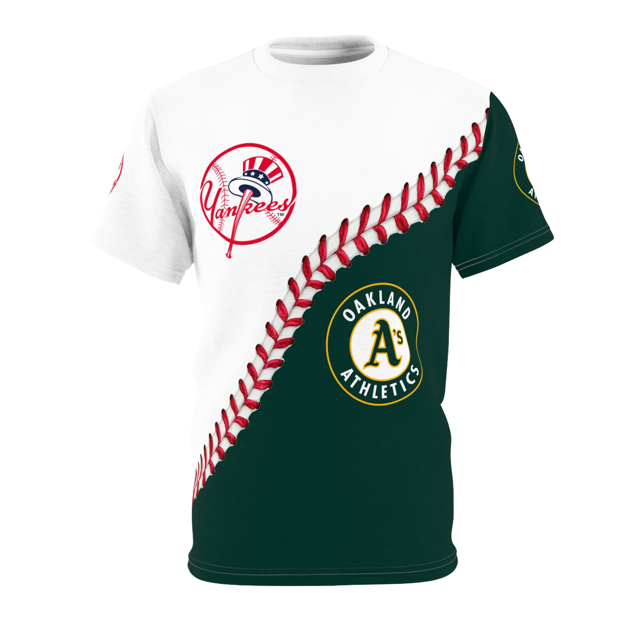 Baseball Fan Tee - yankee vs Athletics